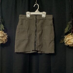 PACSUN Green Corduroy mini skirt with zipper & pockets SZ 25